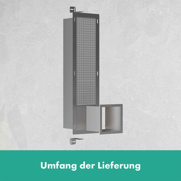 Hansgrohe XtraStoris Original Einbau-Toilettenpapierhalter für 6 Rollen