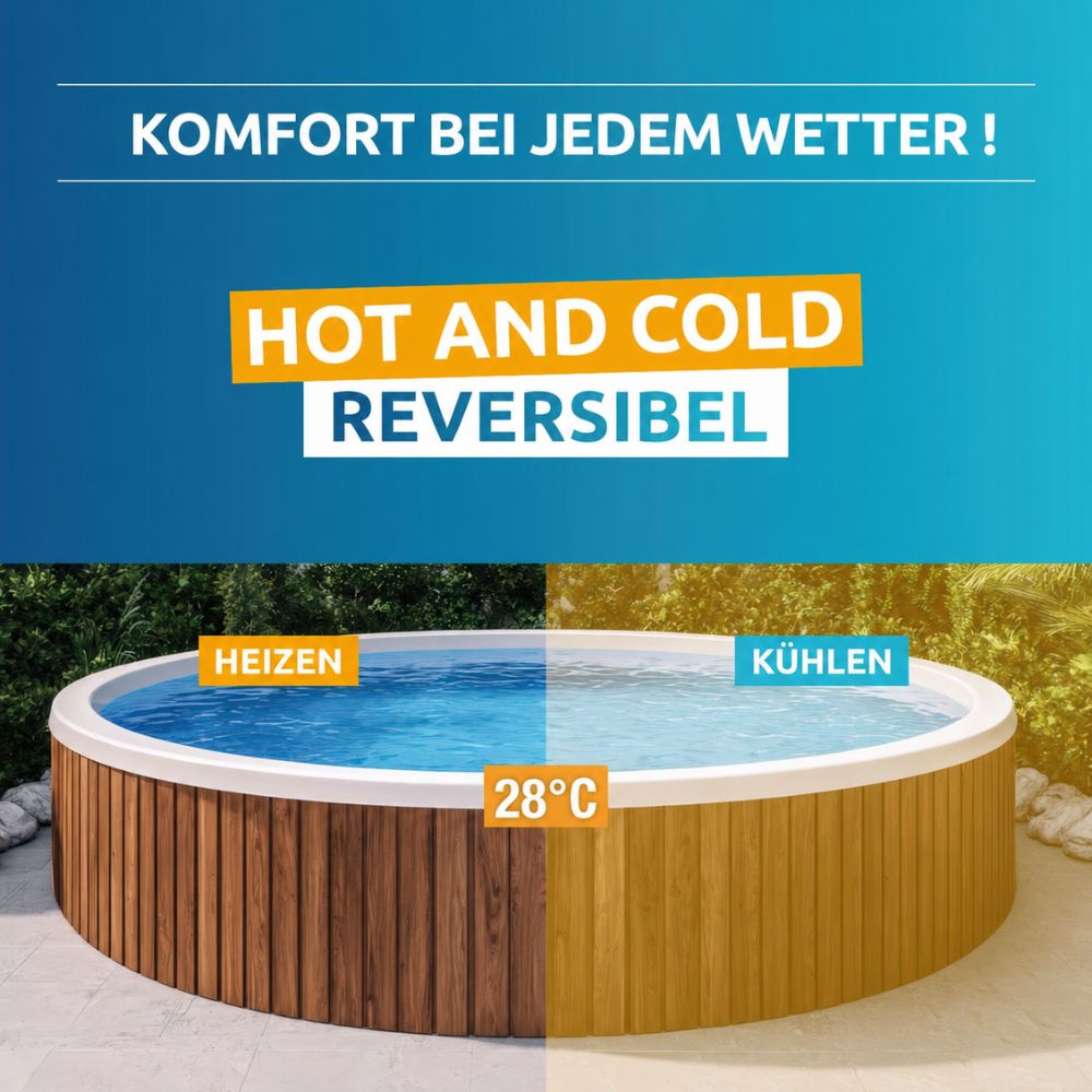 Poolex Nano New mit reversiblem Heiz- und Kühlbetrieb