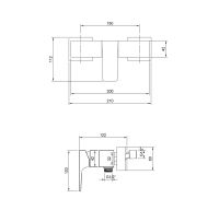 Vorschau: Villeroy&Boch Architectura Square Einhebel-Duscharmatur, chrom TVS12500100061