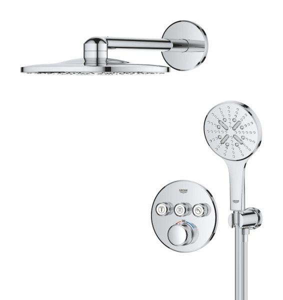 Grohe Grohtherm SmartControl Duschsystem Unterputz mit Rainshower SmartActive 310, chrom 34863000