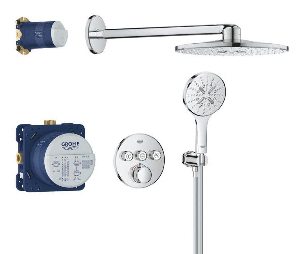 Grohe Grohtherm SmartControl Duschsystem Unterputz mit Rainshower SmartActive 310, chrom 34863000