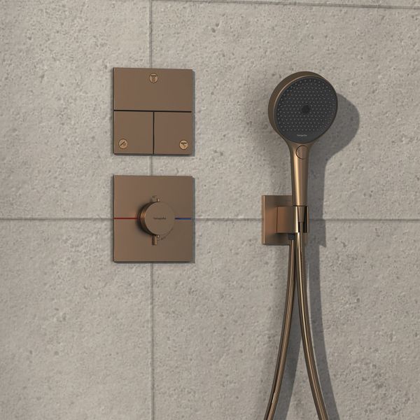 Hansgrohe ShowerSelect Comfort E Ventil Unterputz für 3 Verbraucher, brushed bronze