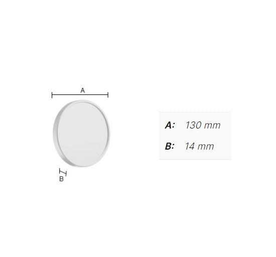 Smedbo Outline Lite Kosmetikspiegel mit Saugknäpfen Ø13cm