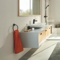 Vorschau: Grohe Essentials Handtuchring, matt black