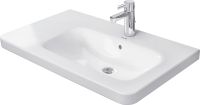 Vorschau: Duravit DuraStyle Waschtisch 80x48cm, mit Hahnloch, mit Überlauf, Becken rechts, WonderGliss, weiß 23268000001