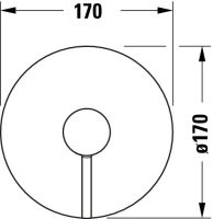 Vorschau: Duravit Circle Einhebel-Brausemischer Unterputz für 1 Verbraucher rund, chrom