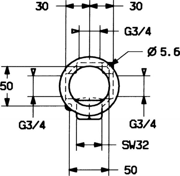 Hansa Fertigmontageset Mehrwegeumstellung, Rosette rund, chrom