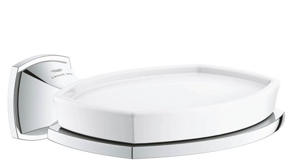 Grohe Grandera Keramik-Seifenschale mit Halter, chrom 40923000