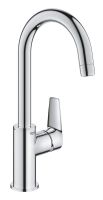 Grohe BauEdge Einhand-Waschtischbatterie L-Size mit Push-Open Ablaufgarnitur, chrom 23911001