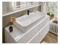 Vorschau: FJQ7OE5HLK4NVilleroy&Boch Collaro Waschtischunterschrank passend zu Aufsatzwaschtisch 4A336G, 4 Auszüge, 140cm, glossy white, C08400DH