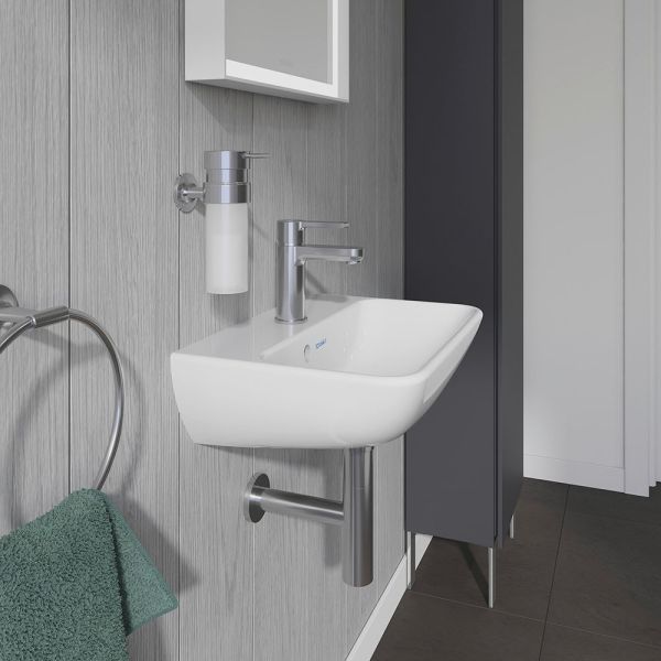 Duravit ME by Starck Handwaschbecken rechteckig 45x32cm, mit Hahnloch und Überlauf, weiß 0719450000