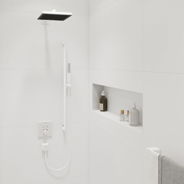 Hansgrohe Pulsify E Kopfbrause 260 1jet 5,5l/min EcoSmart, weiß matt, 24333700