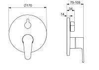 Vorschau: Hansa Hansavantis Wannen- und Brausearmatur Fertigmontageset, chrom