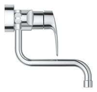 Vorschau: Grohe Eurosmart Spültischbatterie, Wandmontage, Ausladung 21,6cm, chrom