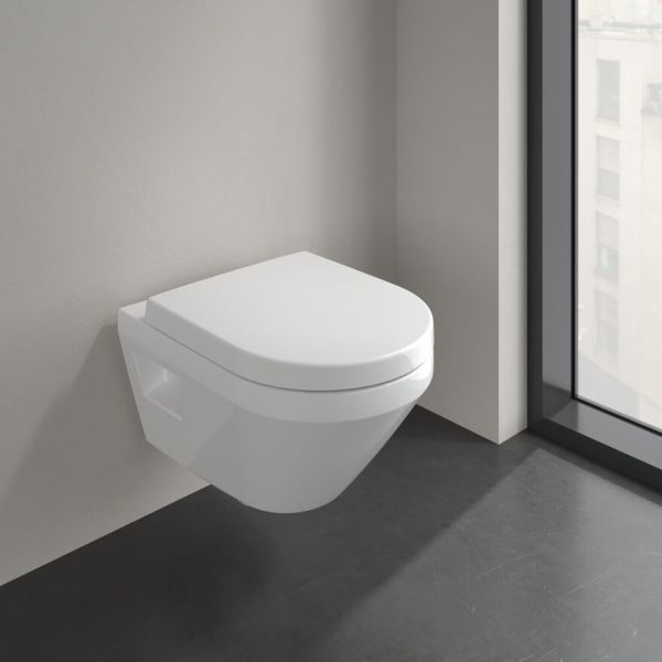 Villeroy&Boch Architectura Wand-Tiefspül-WC, spülrandlos mit TwistFlush[e³], weiß 5684C001 