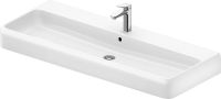 Vorschau: Duravit Qatego Aufsatz-Waschtisch 120x47cm mit 1 Hahnloch, geschliffen, HygieneGlaze, weiß 2382122027