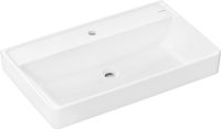 hansgrohe Xanuia Q Waschbecken 80x48cm mit Hahnloch ohne Überlauf weiß 60227450