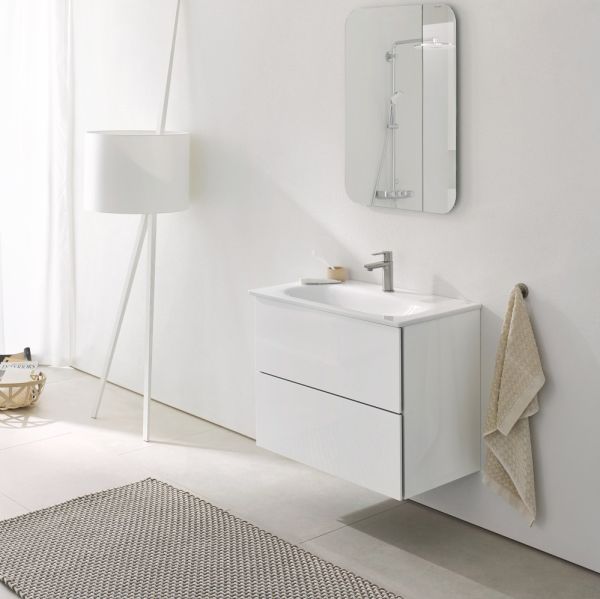 Grohe Essence Möbelwaschtisch 80x46cm, mit 1 Hahnloch, mit Überlauf, weiß PureGuard 3956700H