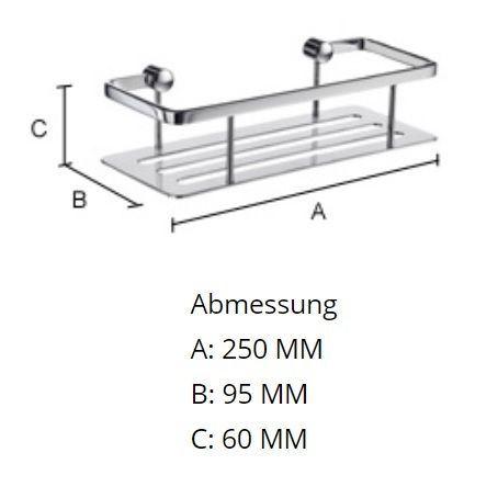 Smedbo Air Seifenkorb/Duschkorb, chrom