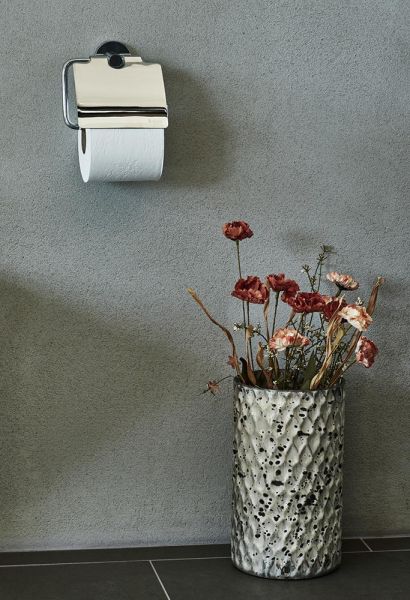 Smedbo Home Toilettenpapierhalter mit Deckel, chrom