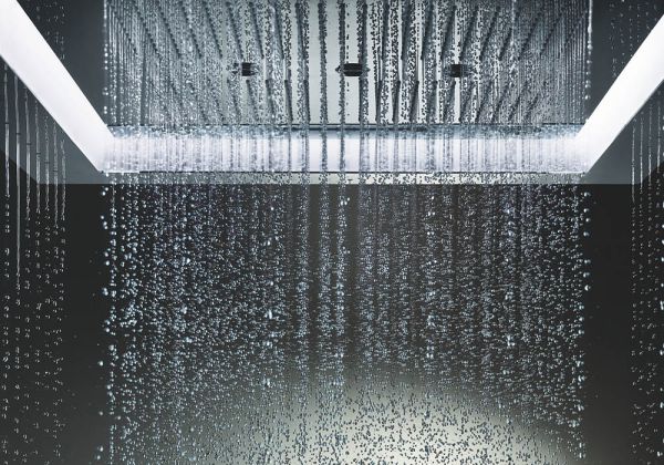 Grohe Rainshower Aqua 40" AquaSymphony Deckenbrause mit LED-Beleuchtung, 6+ Strahlarten, chrom