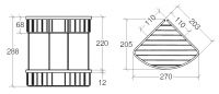 Vorschau: lineabeta FILO Duschablage 2-fach, chrom