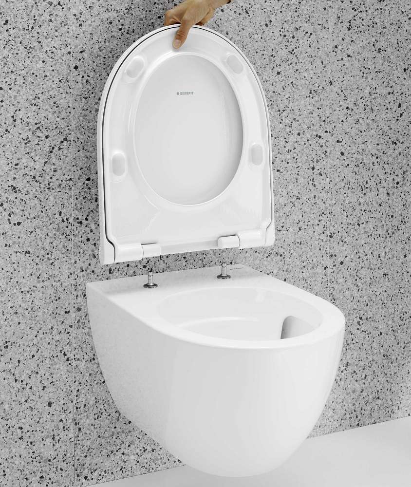 Geberit Acanto Wand-WC TurboFlush Mit WC-Sitz Weiß KeraTect