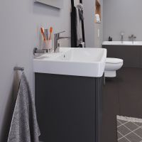 Vorschau: Duravit No.1 Waschtisch rechteckig 60x46cm, mit Hahnloch, mit Überlauf, weiß 2375600000