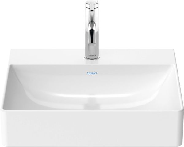 Duravit DuraSquare Waschtisch 50x47cm, ohne Überlauf, ohne Wondergliss, mit nicht verschließbarem Ablaufventil, weiß 2353500041