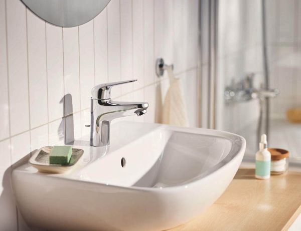 Grohe Euroeco Einhand-Waschtischbatterie S-Size mit Ablaufgarnitur, chrom