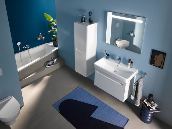 Duravit No.1 Waschtisch 80x46cm, mit Überlauf, ohne Wondergliss, weiß 23758000002