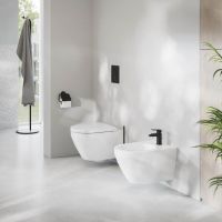 Vorschau: Grohe Essentials WC-Papierhalter mit Deckel, matt black