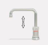 Vorschau: Quooker Classic Nordic Square single tap Kochend-Wasserhahn ohne Mischbatterie, eckig