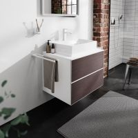 Vorschau: Hansgrohe Xevolos E Konsole 78cm für Aufsatzwaschtisch mittig 50cm und 60cm