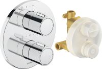 Vorschau: Duravit Duschthermostat rund, Unterputz, chrom TH4200008010