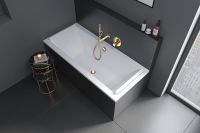 Vorschau: Duravit Starck Einbau-Badewanne rechteckig 180x80cm, 2 Rückenschrägen, weiß 700338000000000 