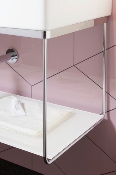 Duravit DuraSquare Metallkonsole Wandhängend zu Waschtisch 235312, chrom