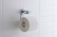 Duravit D-Code Papierrollenhalter ohne Deckel, chrom