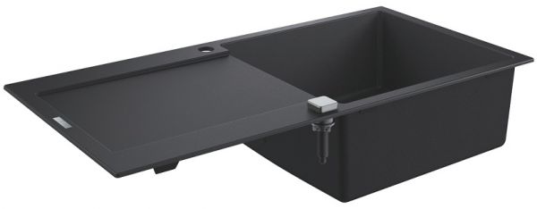 Grohe K500 60-C Küchenspüle mit Abtropffläche, granit schwarz