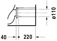 Vorschau: Duravit DuraStyle Stand-WC für Kombination, Tiefspüler 37x70cm, HygieneGlaze, weiß