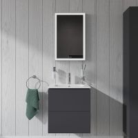 Vorschau: Duravit ME by Starck Waschtisch rechteckig 53x43cm, mit Hahnloch, mit Überlauf, weiß 2336530000