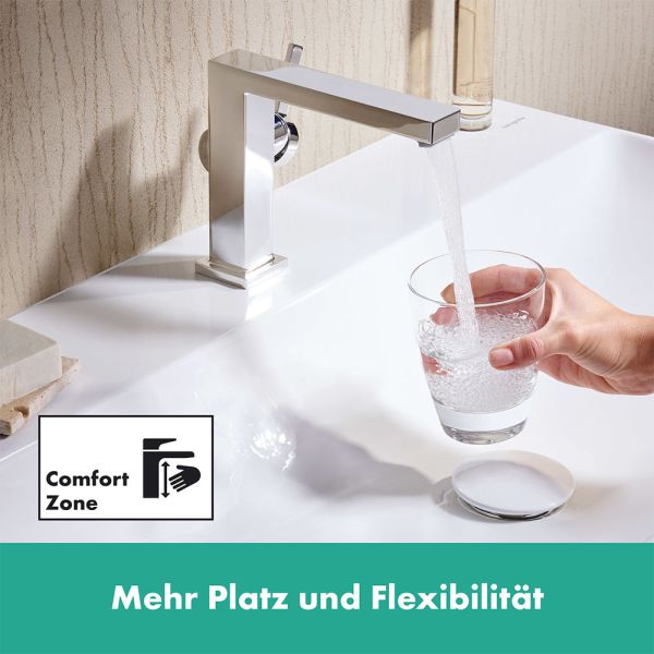 Hansgrohe Tecturis E Waschtischarmatur 110 Fine CoolStart wassersparend+, Push-Open, chrom