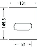 Vorschau: Duravit DuraSystem Betätigungsplatte mechanisch für Urinal A1