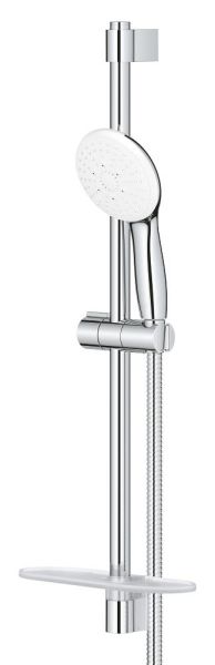 Grohe Tempesta 110 Brausestangenset 60cm mit Metallbrauseschlauch 175cm, 3 Strahlarten, chrom