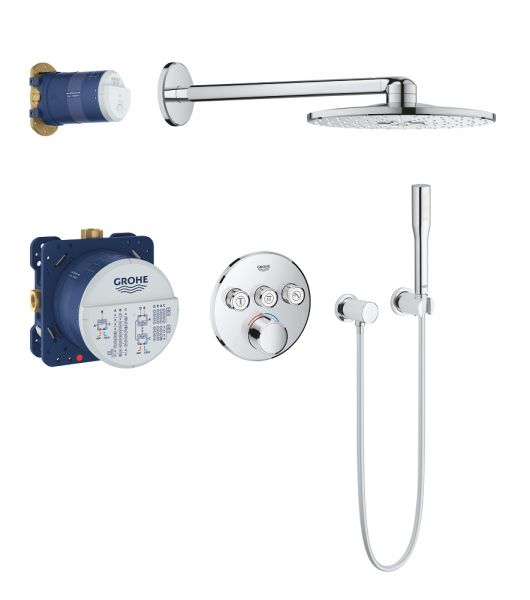 Grohe Grohtherm SmartControl Duschsystem Unterputz mit Rainshower 310 SmartActive, chrom