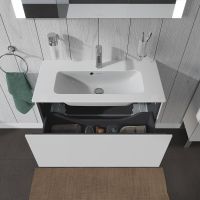 Vorschau: Duravit L-Cube Waschtischunterschrank wandhängend 82x39cm mit 1 Schublade für ME by Starck 234283