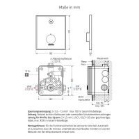 Vorschau: WimTec OCEAN S6 - 12 V elektronische Duscharmatur mit Thermostat für Netzbetrieb