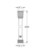 Vorschau: Grohe Rotaflex Brauseschlauch, chrom