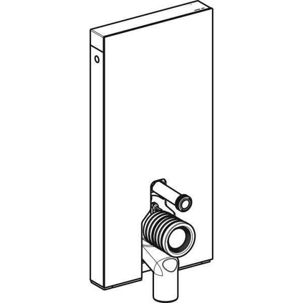 Geberit Monolith Plus Sanitärmodul Steinzeug für Stand-WC 101cm