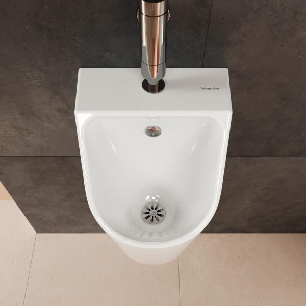 Hansgrohe EluPura Original S Urinal, Zulauf von oben, spülrandlos, weiß